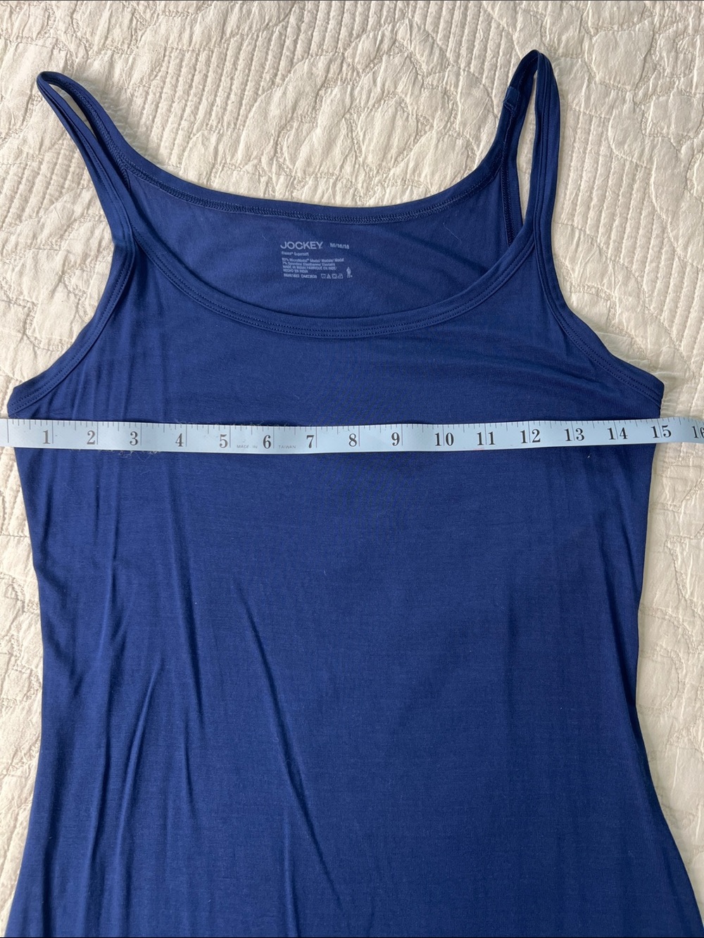Jockey Elance Royal Blue Camisole Tank with Thin Straps - Picture 4 of 7